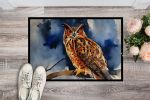 Eurasian Eagle Owl Doormat Front Door Mat Indoor Outdoor Rugs for Entryway, Non Slip Washable Low Pile, 24H X 36W