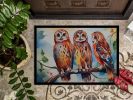 Owls Doormat Front Door Mat Indoor Outdoor Rugs for Entryway, Non Slip Washable Low Pile, 24H X 36W