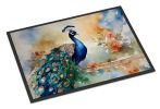 Peacock Doormat Front Door Mat Indoor Outdoor Rugs for Entryway, Non Slip Washable Low Pile, 24H X 36W